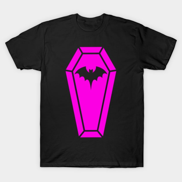 Cute Coffin in Hot Pink T-Shirt by RavenWake